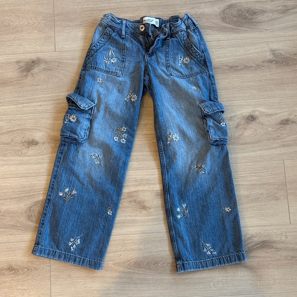 Abercrombie Kids Denim Jeans with Embroidery